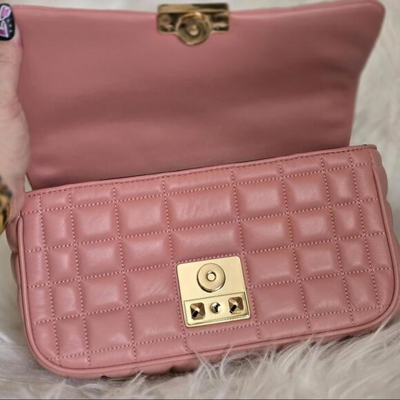 Michael Kors Pink Quilted Leather Bag - Picture 5 of 6